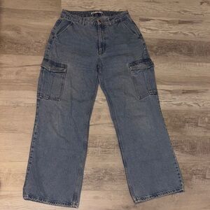 Zara Blue Wide Leg Women's Jeans